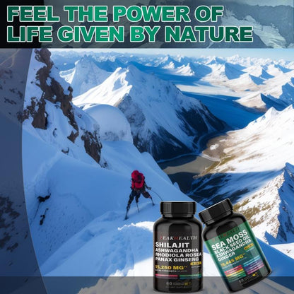 Sea Moss & Shilajit Dynamic Vitality Bundle - 60 Count